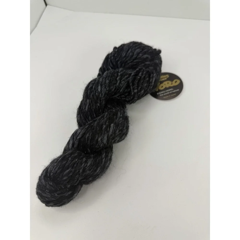 NORO Kabuto Yarn Wool Silk Alpaca Cashmere 50g Grey Black
